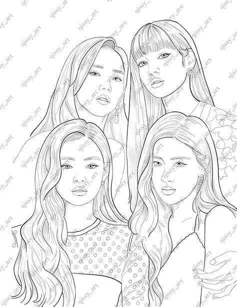 Blackpink Coloring Pages Printable